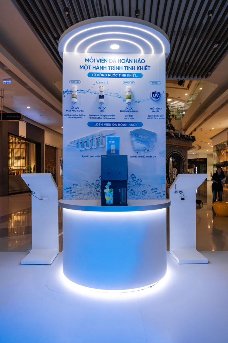 Dòng máy lọc nước Coway AIS tích hợp cả công nghệ lọc nước RO và làm đá đạt chuẩn quốc tế.