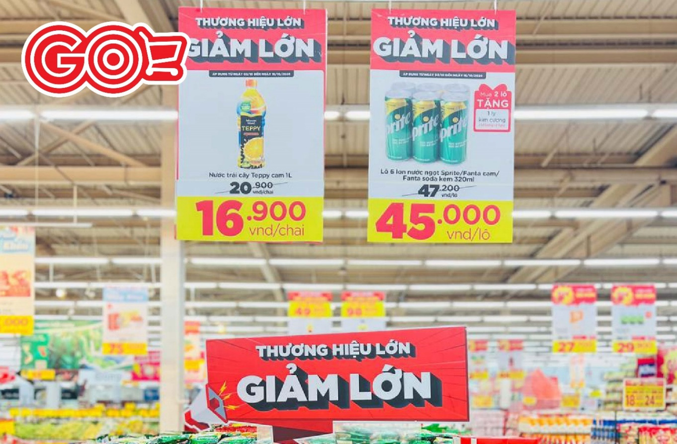 Chương trình khuyến mãi đã sẵn sàng phục vụ người tiêu dùng. Ảnh: GO! & Big C Việt Nam