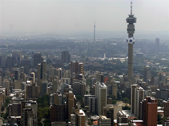 Một góc thành phố Johannesburg ngày 18/2/2010