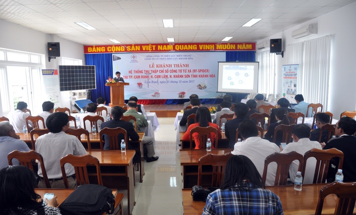 Toàn cảnh lễ khánh thành hệ thống thu thập chỉ số công tơ từ xa (RP-SPIDER) tại TP Cam Ranh, Huyện Cam Lâm, Huyện Khánh Sơn
