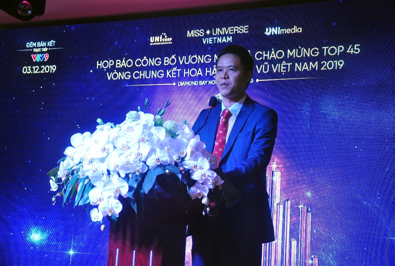 Ông Trần Ngọc Nhật, Trưởng ban tổ chức cuộc thi Hoa Hậu Hoàn Vũ Việt Nam 2019