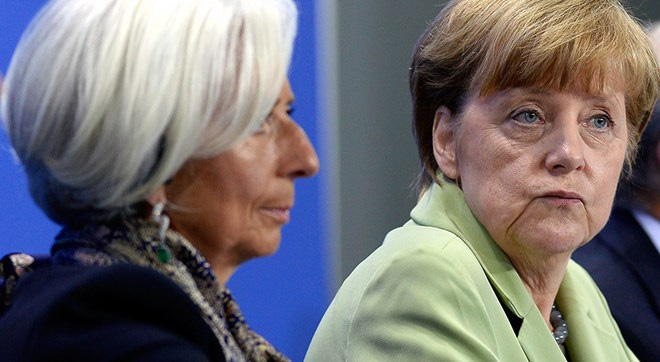 Thủ tướng Đức Angela Merkel và Giám đốc IMF Christine Lagard
