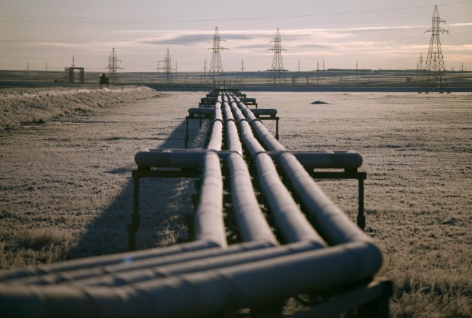 Đường ống khí đốt trên bán đảo Yamal của Nga. Ảnh: Bloomberg