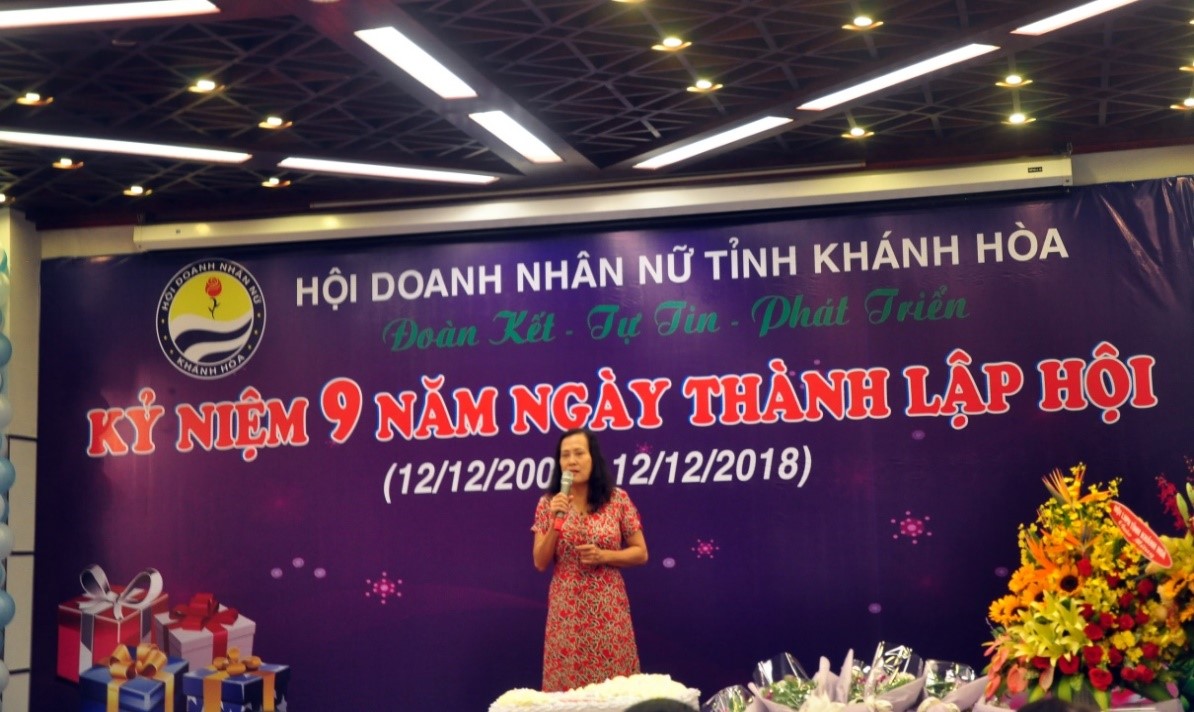 Chủ tịch Hội Doanh nhân Nữ Khánh Hòa Nguyễn Thị Tường Anh
