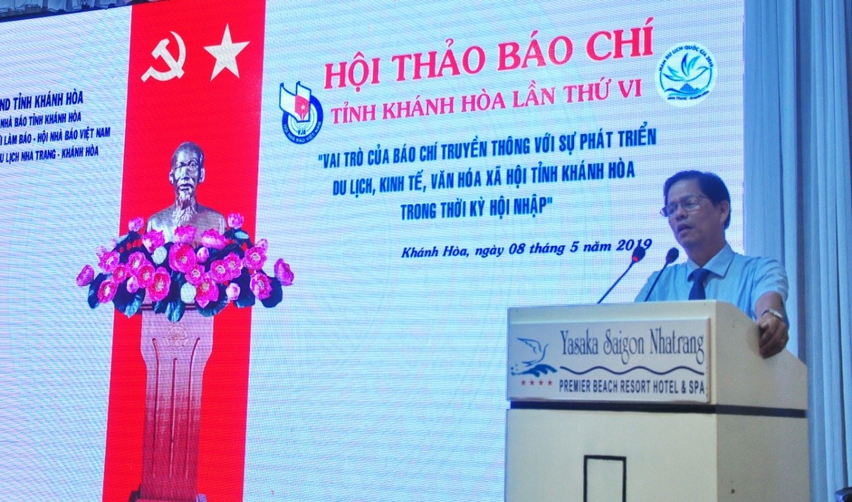 ông Nguyễn Tấn Tuân – Phó Bí thư Thường trực Tỉnh ủy, Chủ tịch HĐND tỉnh Khánh Hòa phát biểu