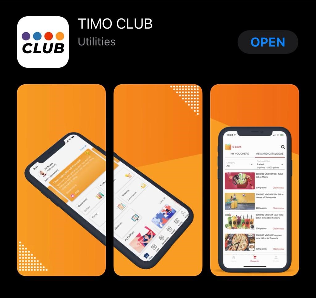Timo Club - Ứng dụng kết nối nhân viên Timo dựa trên nền tảng của BravoHR