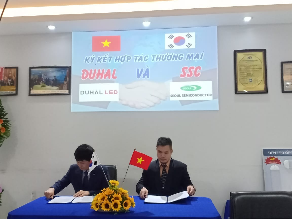Duhal ký kết hợp tác chiến lược với hãng cung cấp LED chip Hàn Quốc- LED Seoul Semiconductor (SSC).