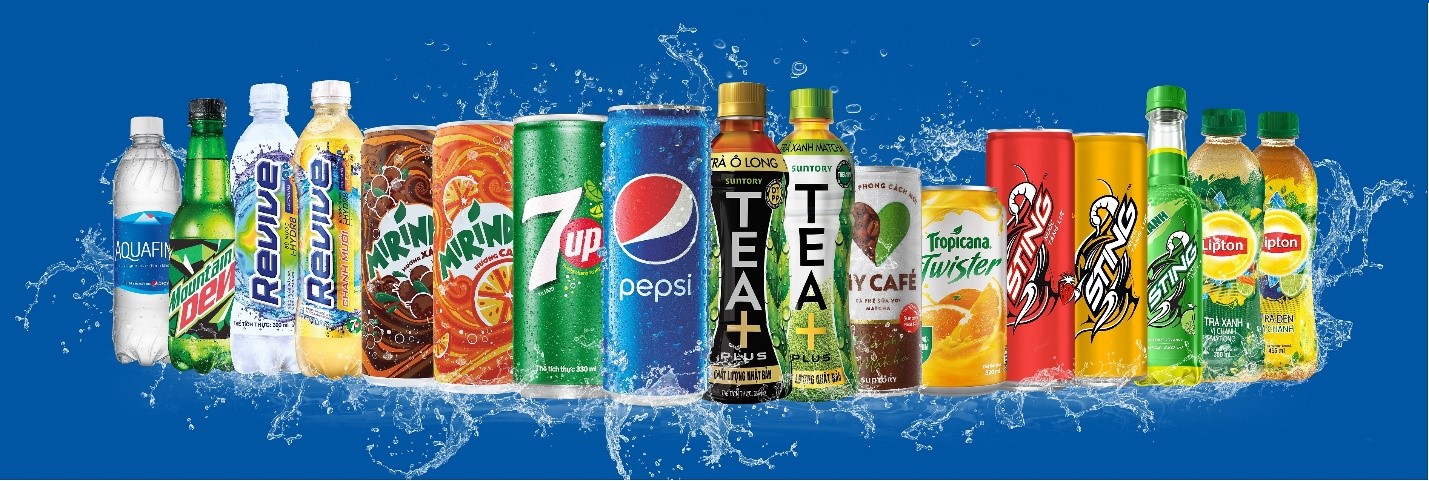Hiện Suntory PepsiCo sở hữu 13 thương hiệu nước giải khát được  người Việt tin dùng mỗi ngày.