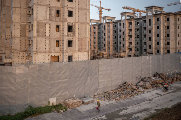 Một dự án bất động sản nhà ở tại Bắc Kinh, Trung Quốc - Ảnh: BLOOMBERG