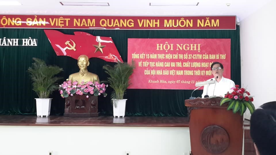 Ông Nguyễn Tấn Tuân, P.Bí Thư Thường trực Tỉnh Ủy, Chủ tịch H ĐND Tỉnh Khánh Hòa, phát biểu chỉ đạo Hội nghị