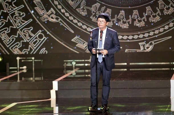 Ông Trần Bình Minh, Tổng Giám đốc Truyền Hình Việt Nam, phát biểu bế mạc Liên hoan Truyền hình toàn quốc lần thứ 39.