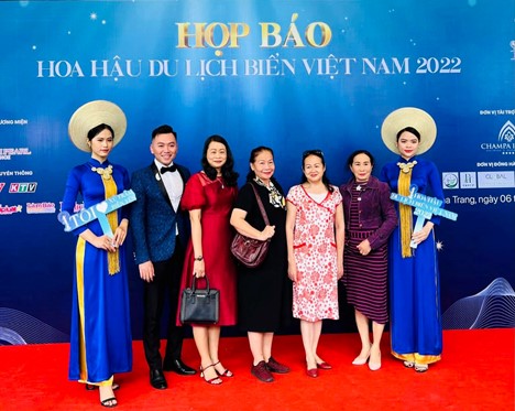 Các nhà báo tham dự họp báo cuộc thi Hoa Hậu Du Lịch Biển Việt Nam 2022 