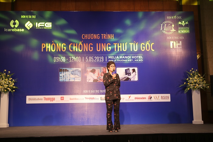 Bà Nguyễn Thu Trang – Đại diện BTC phát biểu tại sự kiện