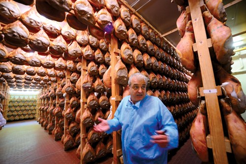 "Lâu đài" của hơn 80.000 đùi thịt heo muối Prosciutto ở Parma