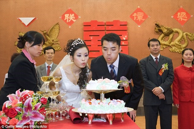 Một đám cưới ở Trung Quốc. Ảnh: Getty Image