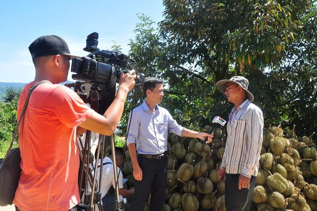 PV VTV Khu vực Nam Trung Bộ Phỏng vấn Chủ vườn Sầu Riêng Lục Văn Cung (Lễ hội trái cây lần thứ 1/2019)