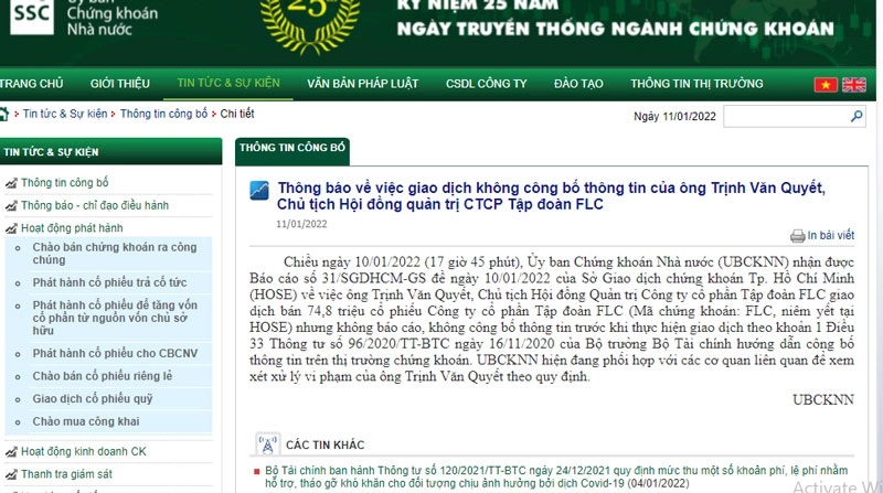  Ông Trịnh Văn Quyết lên đỉnh xuống đáy với cổ phiếu FLC, ROS.