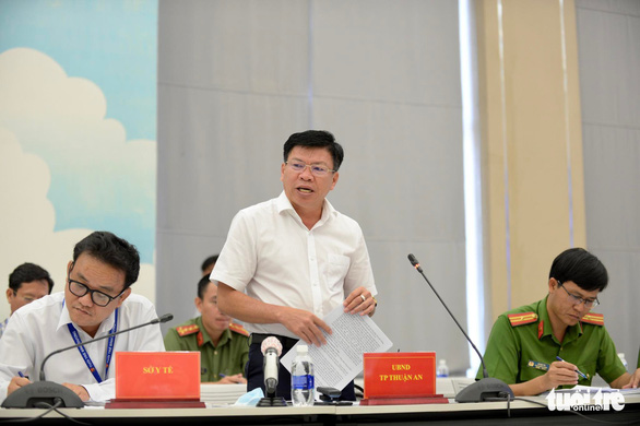 Ông Nguyễn Thanh Tâm, chủ tịch TP Thuận An - Ảnh: T.T.D.