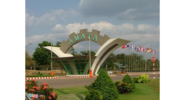 Lối vào Khu công nghiệp Amata tại Đồng Nai – Nguồn: Amata Group