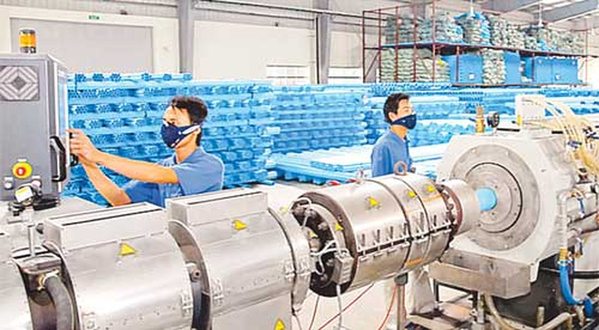 Dâu chuyền sản xuất nhựa Bình Minh