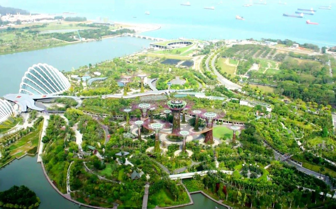 Mật độ không gian xanh rộng lớn tại Singapore