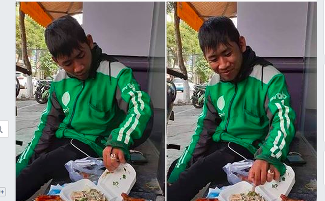 Hình ảnh được cho là tài xế giao đồ ăn tại Đà Nẵng bị khách hàng không nhận hàng - Ảnh chụp màn hình