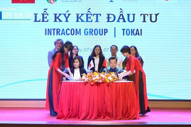 Shark Việt ký kết hợp đồng đầu tư vào Tokai. Ảnh: Intracom Group.