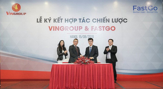 Vingroup và FastGo vừa ký kết hợp tác chiến lược đưa dòng xe Fadil lên ứng dụng gọi xe