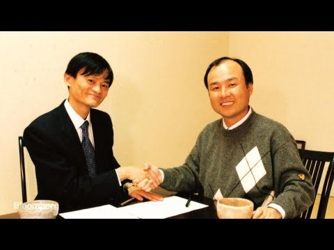 Masayoshi Son và Jack Ma.