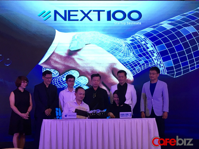 Lễ ký kết hợp tác NextTech và Shark tank mùa 3.