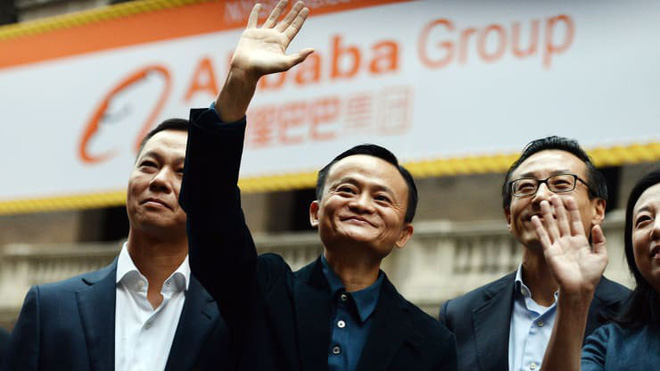 Jack Ma tại sự kiện IPO của Alibaba ở New York ngày 19/9/2014 - Ảnh: Getty Images.