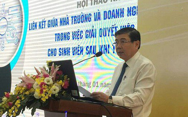 Chủ tịch UBND TP.HCM Nguyễn Thành Phong phát biểu tại hội thảo