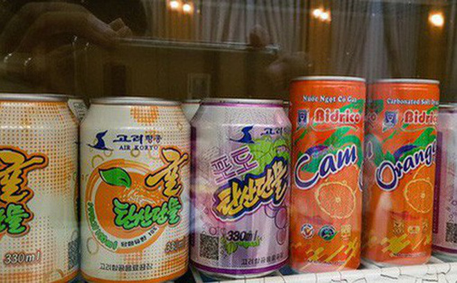 Nước cam của Bidrico trong một cửa hàng ở Triều Tiên.