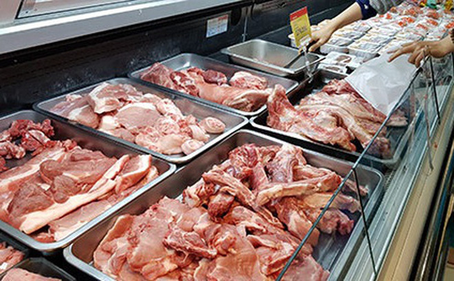Thịt lợn nhập khẩu có giá trung bình rất rẻ. Ảnh minh họa