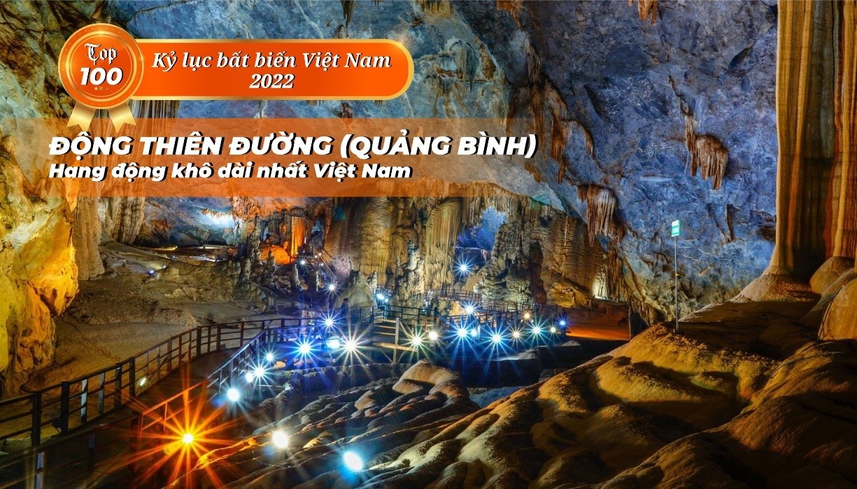 Động Thiên Đường trở thành hang động khô dài nhất Việt Nam nói riêng và châu Á nói chung  VIETKINGS