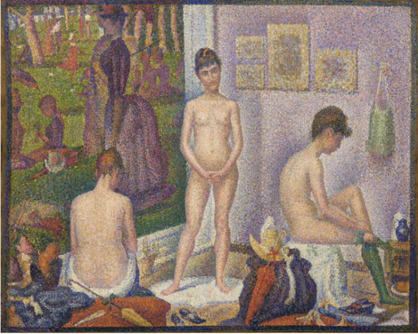 Bức Les Poseuses, Ensemble của Georges Seurat được bán với giá 149,2 triệu USD - Ảnh: YAHOO