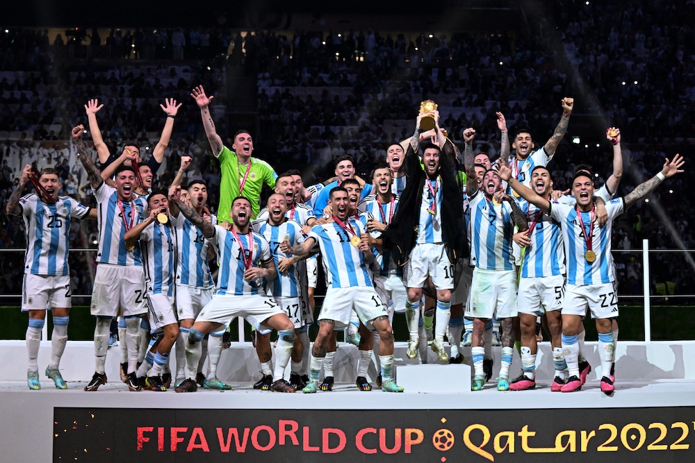 Argentina và Messi nhận thưởng khủng sau khi lên ngôi vô địch World Cup 2022  AFP