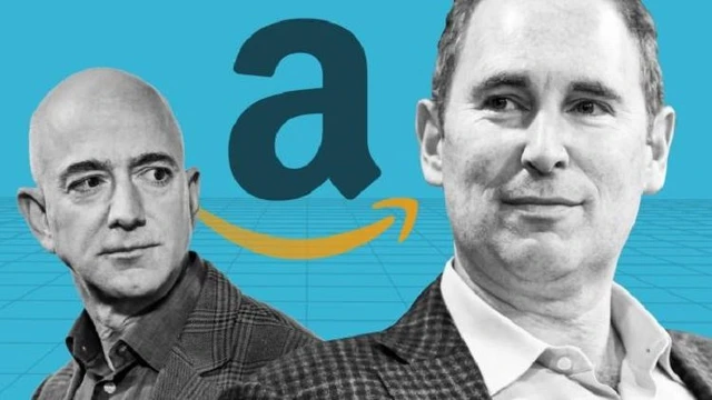 Nhà sáng lập Amazon Jeff Bezos và CEO Andy Jassy