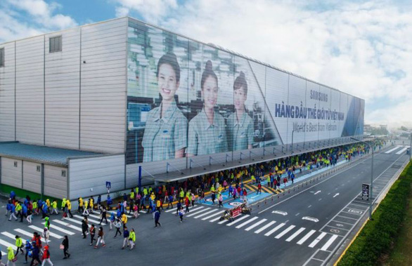 Nhà máy của Samsung tại tỉnh Thái Nguyên - Ảnh: SAMSUNG