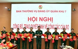Quân khu 7 bổ nhiệm nhiều nhân sự chủ chốt