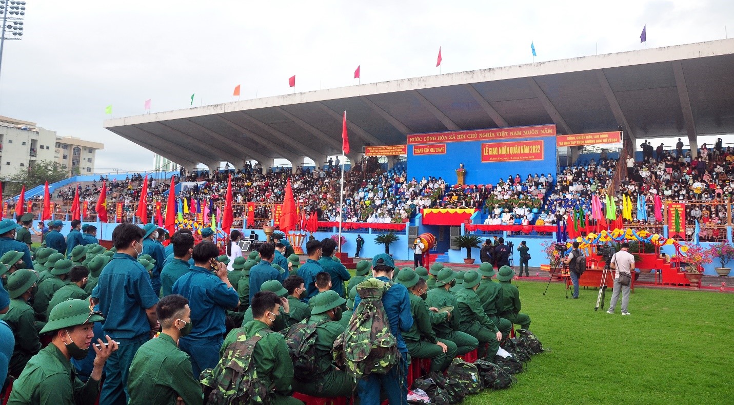 Toàn cảnh Lễ giao nhận quân năm 2022 Thành Phố Nha Trang