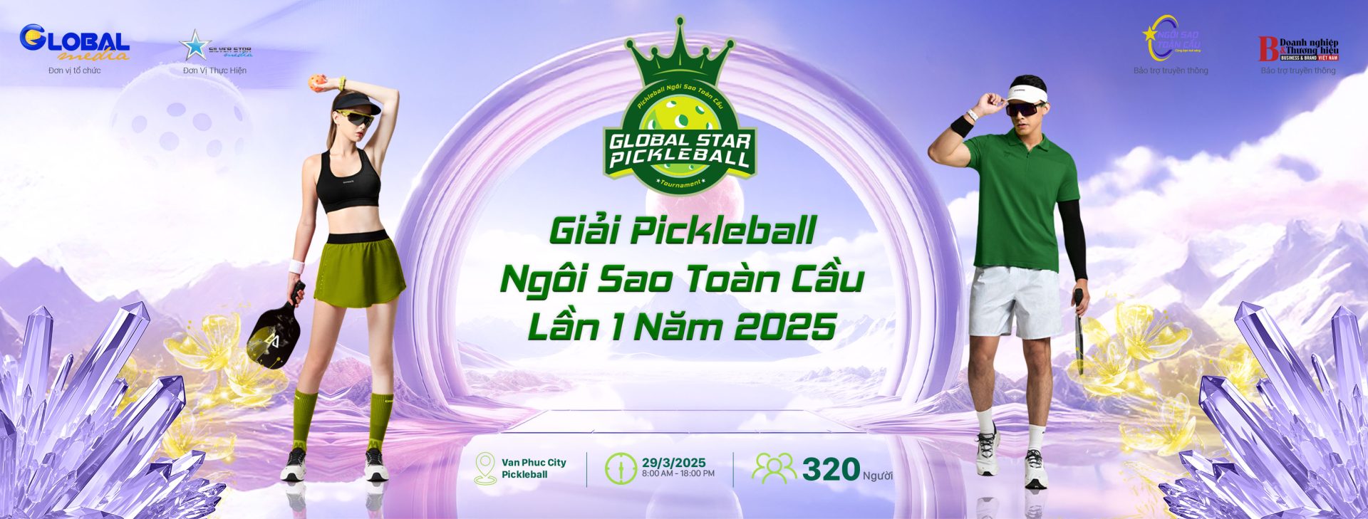 Ngôi sao điện ảnh Huy Khánh đồng hành cùng GIẢI PICKLEBALL NGÔI SAO TOÀN CẦU LẦN 1 - 2025