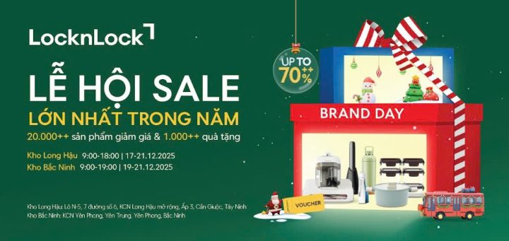 Lễ hội sale lớn nhất năm “LocknLock Brand Day” trở lại đường đua dịp giáng sinh