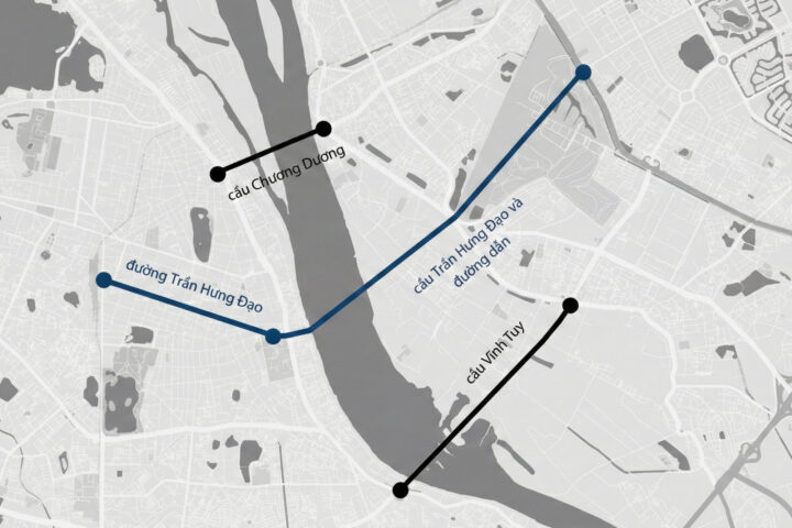 Toàn cảnh công trường xây cầu hơn 16.000 tỷ của Sun Group ở Hà Nội: Máy móc phủ kín mặt sông, phấn đấu hoàn thành nhanh nhất Việt Nam - Ảnh 1.