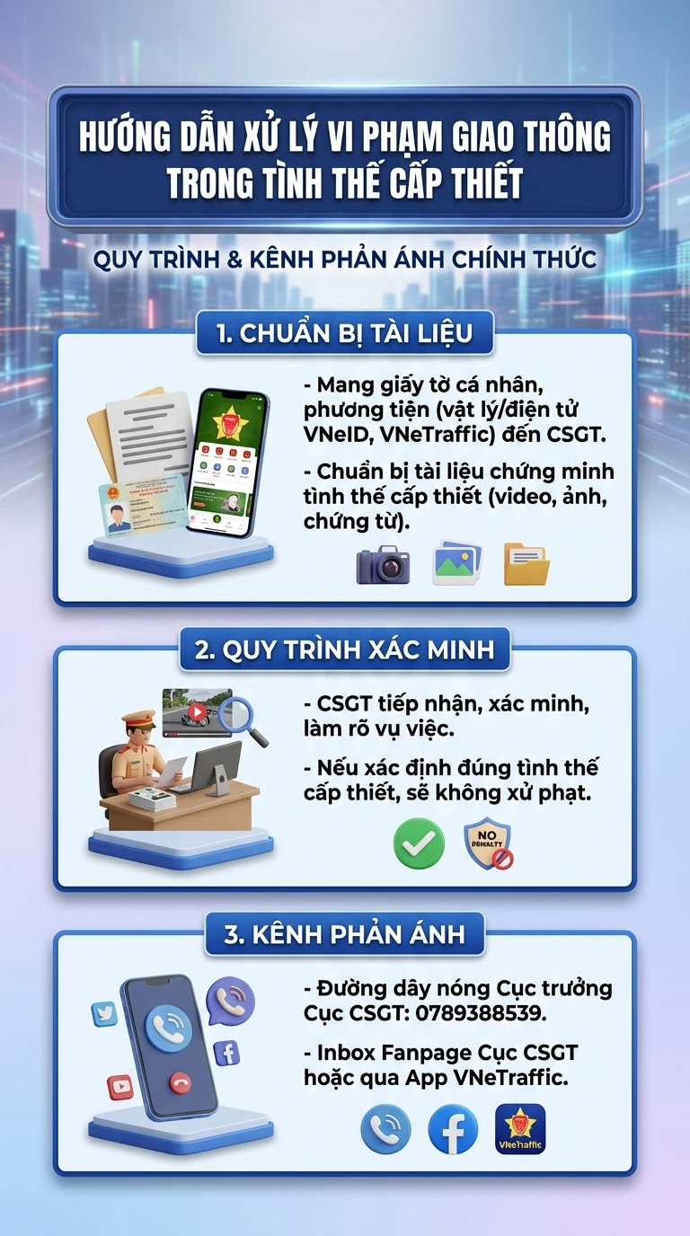 Vượt đèn đỏ để đưa người đi cấp cứu có bị phạt nguội không? Cục CSGT trả lời cụ thể - Ảnh 3.