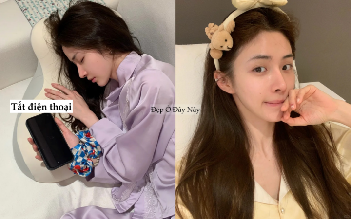 Tắt điện thoại sớm và làm 4 điều này trước khi đi ngủ, làn da của nàng blogger "lên hương" rõ rệt - Ảnh 1.