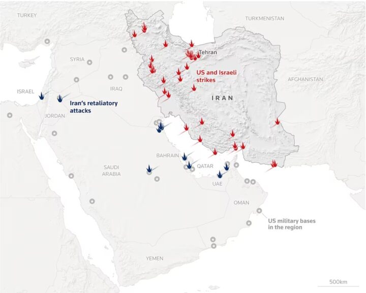 Mỹ tuyên bố tiếp tục tấn công Iran, nhắm vào kho tên lửa "hàng nghìn" quả - Tehran đáp trả - Ảnh 1.