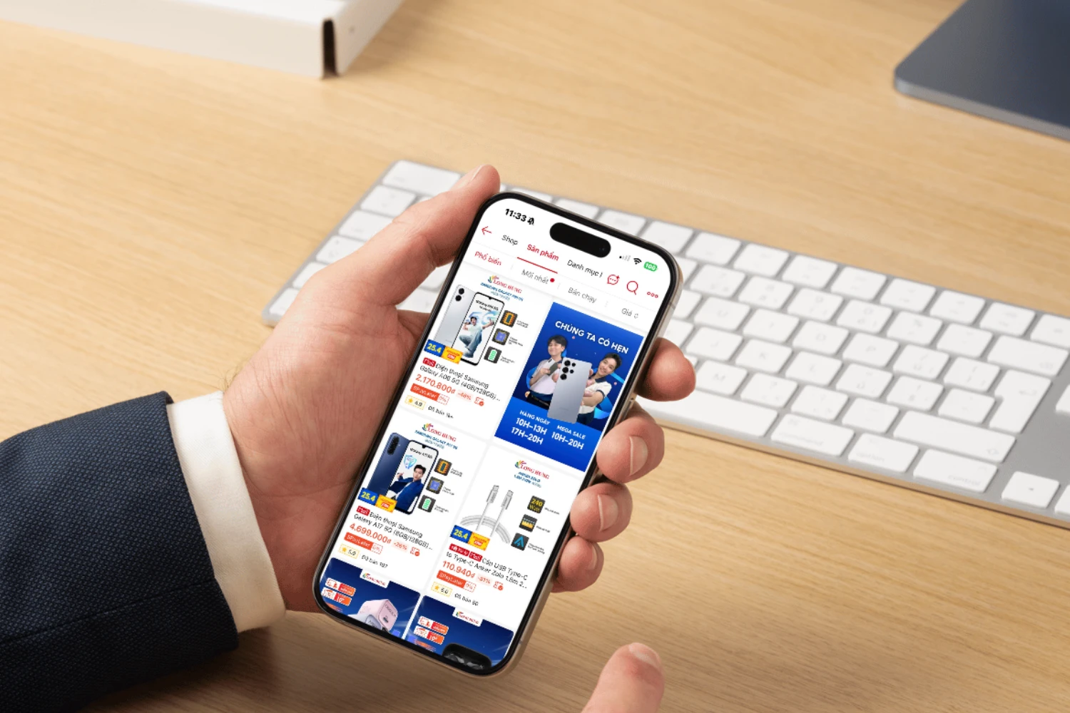 Các công cụ AI từ sàn giúp Long Hưng TechZone tối ưu hiển thị gian hàng hiệu quả.