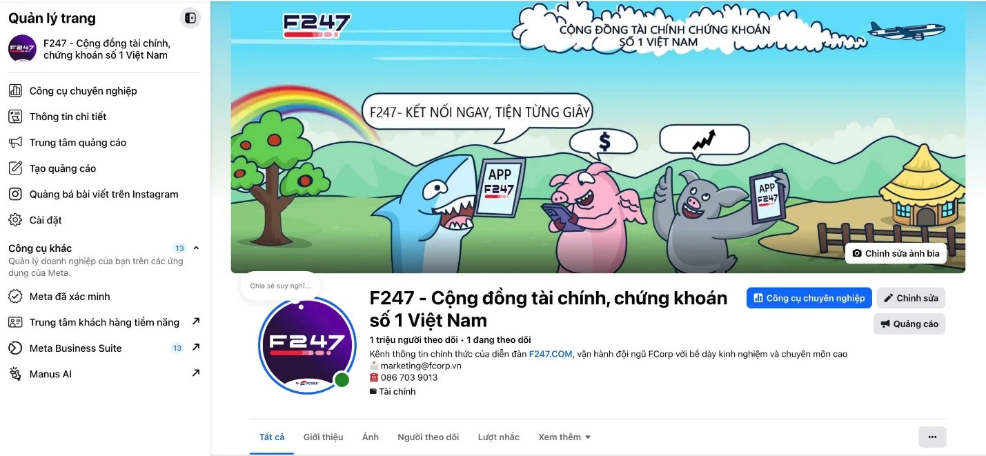 F247 -Cộng đồng Tài chinh -Chứng khoán số 1 Việt Nam cũng là một kênh truyền thông chuyên biệt do BigTreeX sáng lập và điều hành.