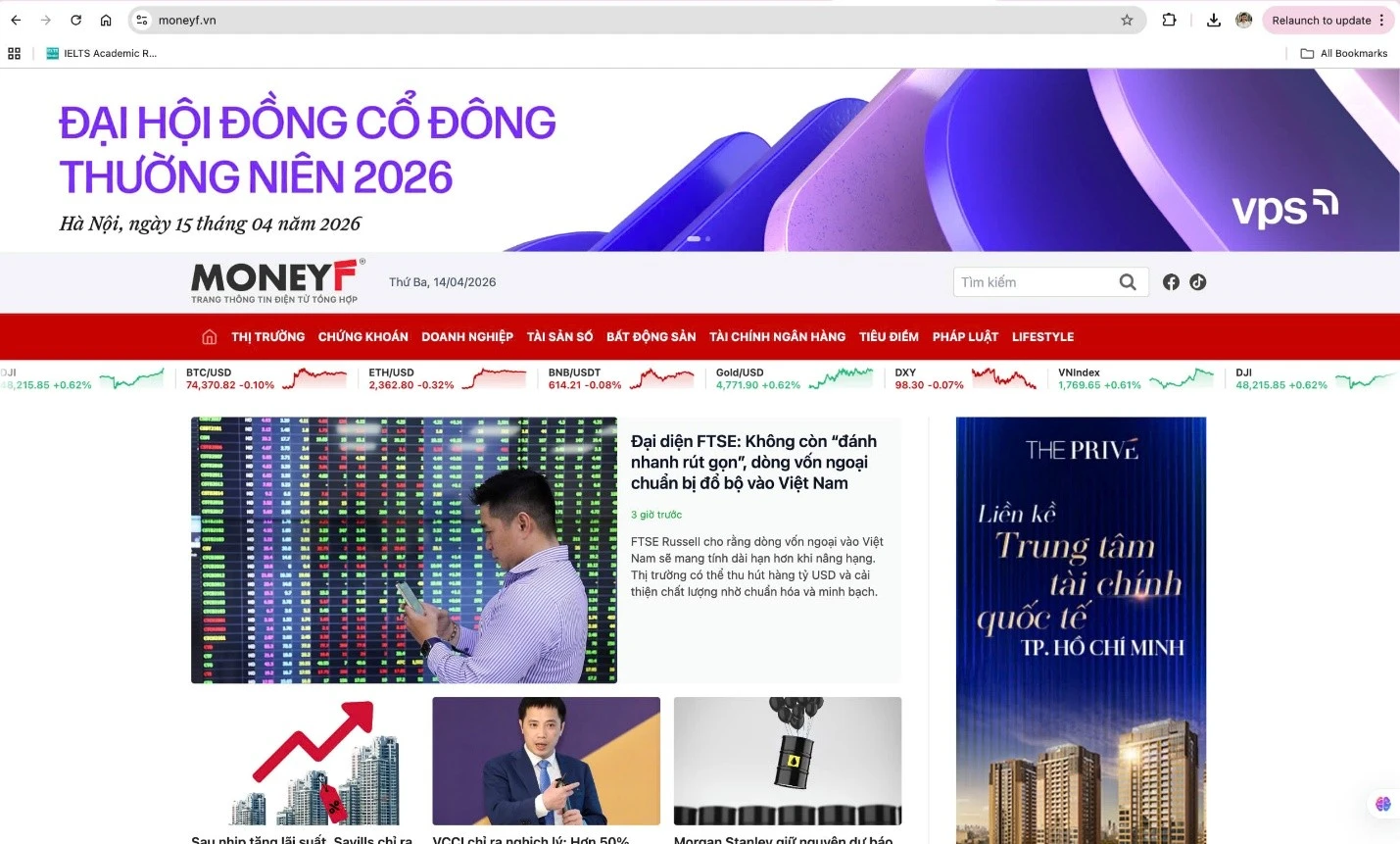 Trang thông tin điện tử Money F tuy mới gia nhập BigTreeX nhưng đã nhanh chóng thu hút 5 triệu người theo dõi.